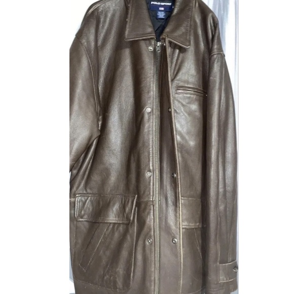 Polo Ralph Lauren Other - Ralph lauren polo sport vintage leather jacket XL RARE
